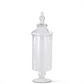 Clear Glass Apothecary Jar with Lid - Mellow Monkey