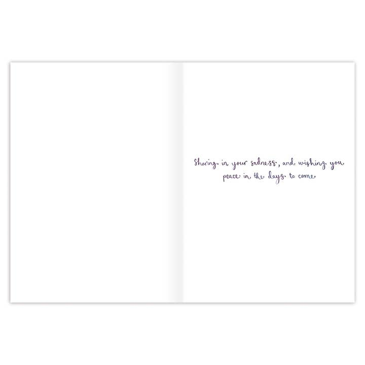 Sending Lots Of Love (Cornflower) - Sympathy Greeting Card - Mellow Monkey