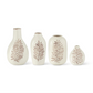 Cream and Brown Speckled Fern Leaf Vase - Mellow Monkey