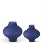 Cobalt Frosted Saucer Vase - Mellow Monkey