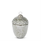 Silver Mercury Glass Acorn Shaped Container - Mellow Monkey