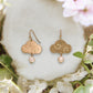 Gold Plated Brass Cloud Earrings With Natural Fresh Water Pearl - 1-1/4-in - Mellow Monkey