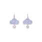 Silver Plated Brass Cloud Earrings With Natural Fresh Water Pearl - 1-1/4-in - Mellow Monkey