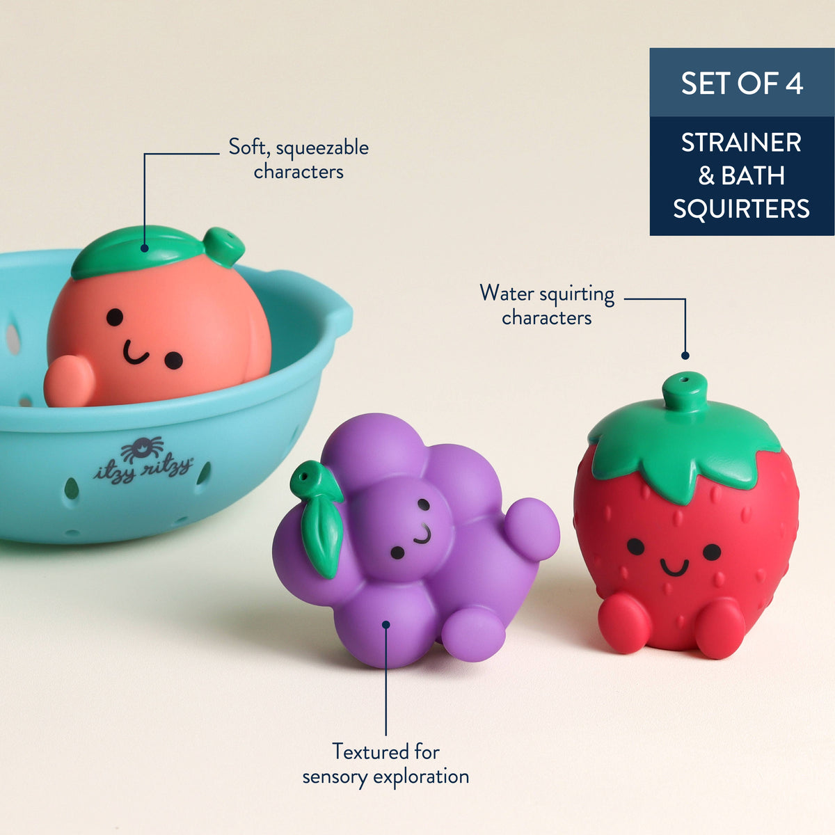 Itzy Splash Pals™ - Bath + Water Toy - Mellow Monkey