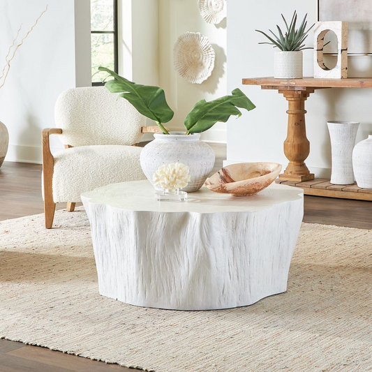 Woods Edge Coffee Table - White - Mellow Monkey