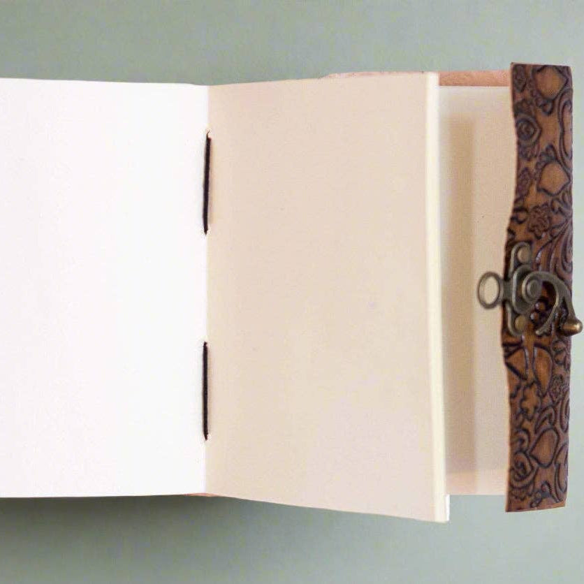 Floral Embossed Latch Journal - Mellow Monkey