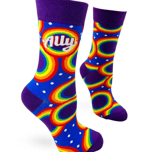 Pride Ally - Women's Crew Socks - Mellow Monkey