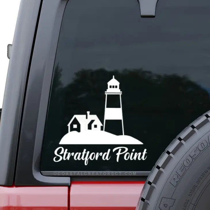 Stratford Point Lighthouse Car Decal - Mellow Monkey