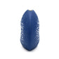 Diva Round - Handcrafted Porcelain Bud Vase - Blue with White Geometric Pattern - 4.7 x 2.4 x 4 in - Mellow Monkey