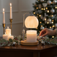 Swirl Blown Glass Candle Warmer Lamp