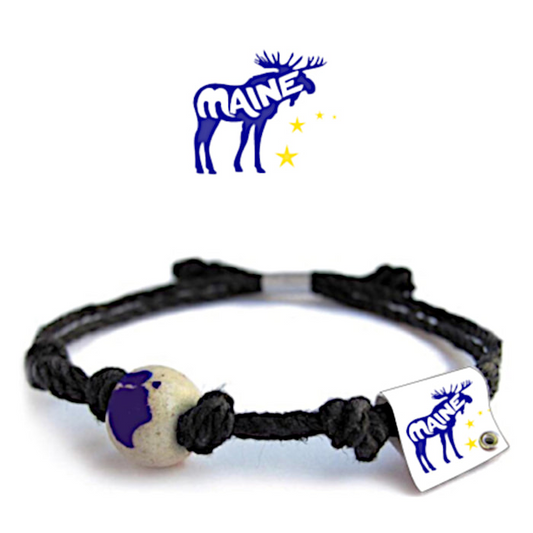 Earth Bands - "Maine" Moose Earth Vibes Bracelet / Anklet - Mellow Monkey