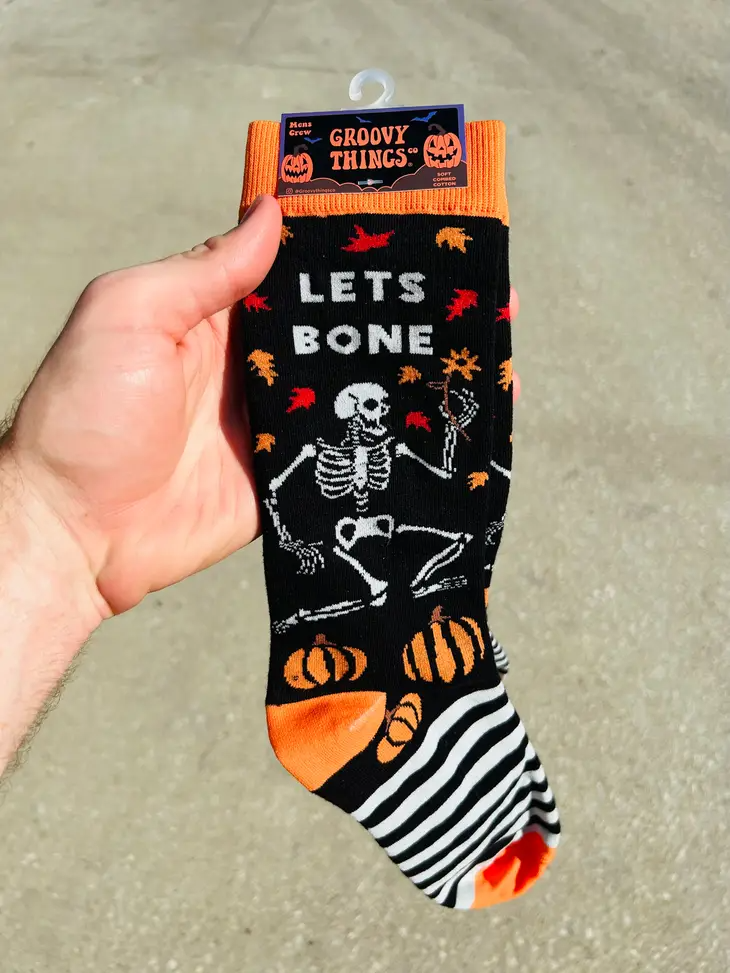 Let's Bone - Men's Crew Socks - Mellow Monkey
