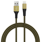 Apple Mfi Certified Lightning Cable 4-ft USB to Lightning - Fast Charging & Syncing - Aged Gold - Mellow Monkey