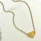 Gold Heart Charm Necklace - 18" - Mellow Monkey