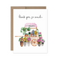 Thank You So Much Boxed Notecard - Flower Cart - Set of 10 - Mellow Monkey