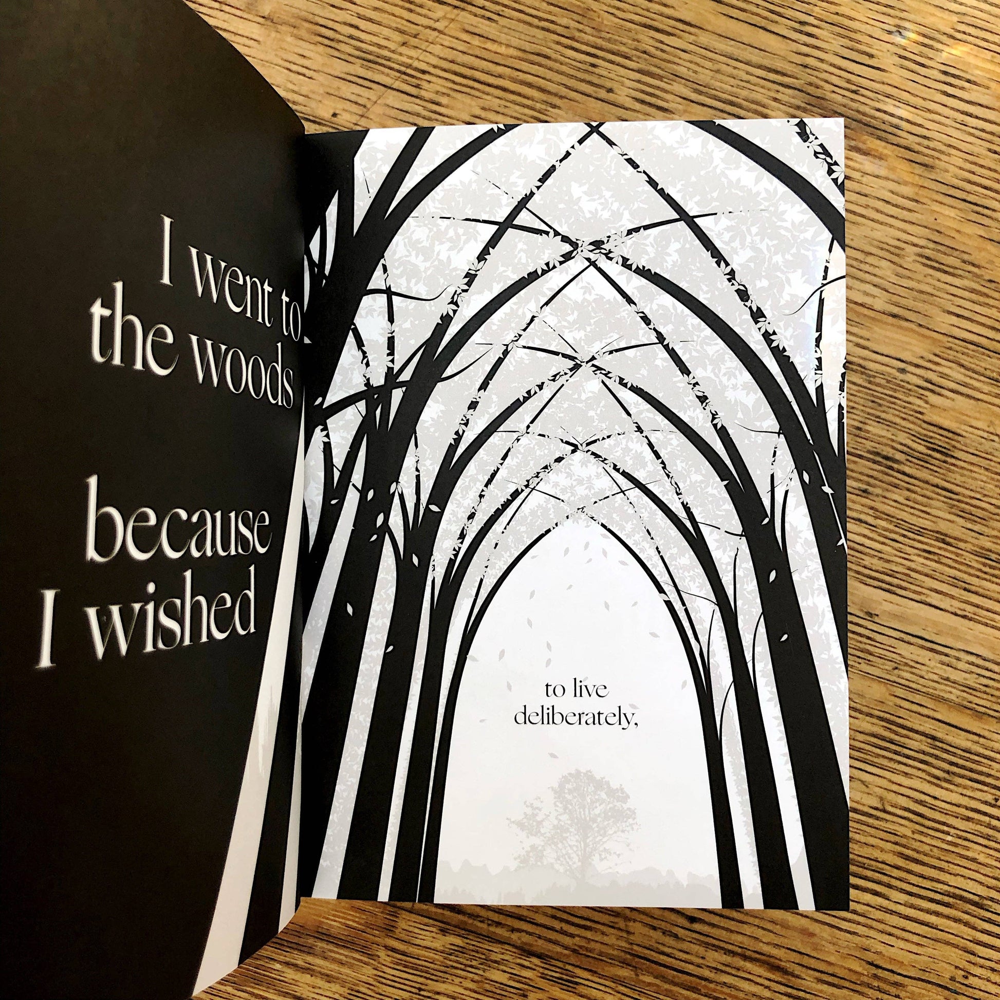 To Live Deliberately - Henry David Thoreau, Illustrated Mini Book - Mellow Monkey