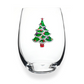 Christmas Tree Jeweled Stemless Wine Glass - Mellow Monkey