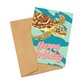 Green Sea Turtle Birthday Greeting Card - Mellow Monkey