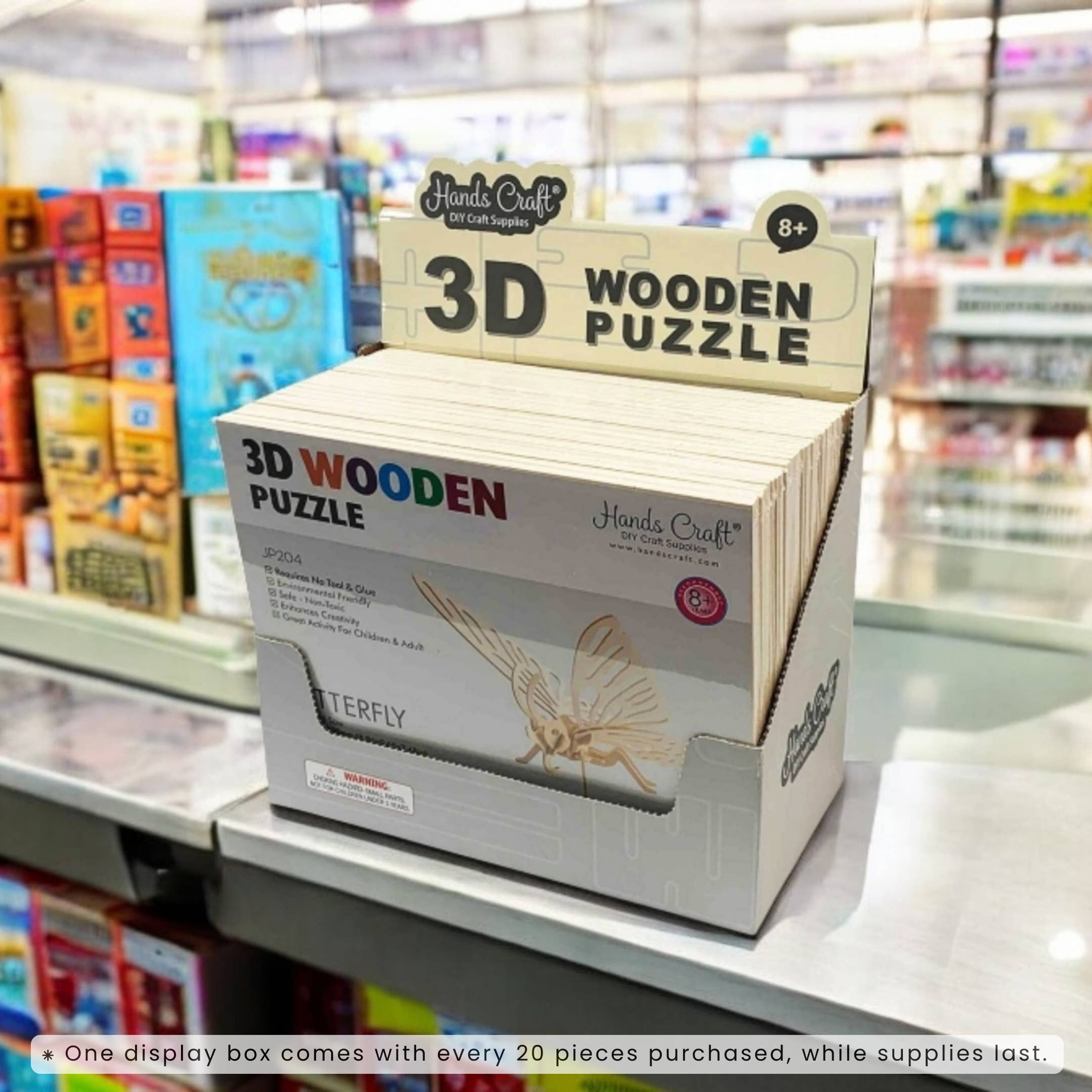 トールペイント作品　ウッドボックス(シノワズリー) TONECHEER 3D Wooden Puzzle DIY Book Nook Kit (Monster Carnival