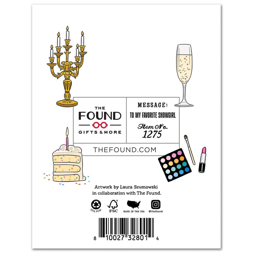 Pop Star Glam Birthday Card - Mellow Monkey