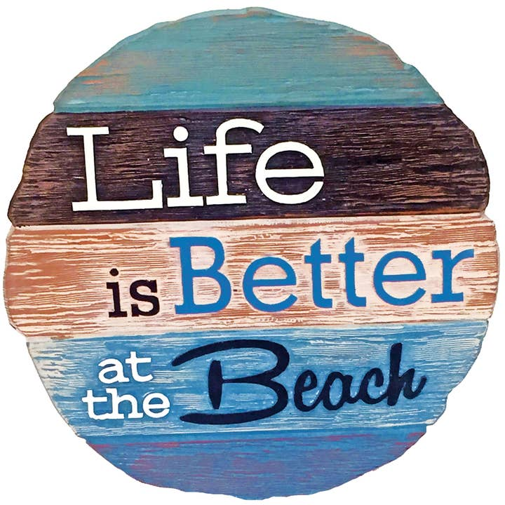 Life is Better at the Beach - Stepping Stone and Wall Plaque - Mellow Monkey