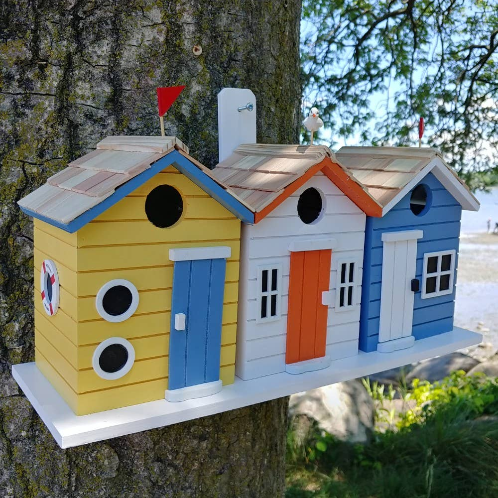 Brighton Beach Huts Birdhouse - Mellow Monkey