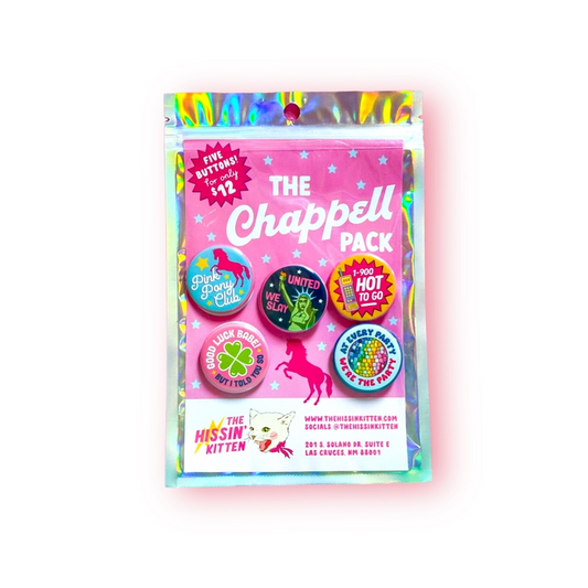 The Chappell Pack - Five Pack Pin Back Buttons