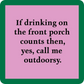 Call Me Outdoorsy - Coaster - 4-in - Mellow Monkey