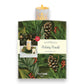 FreshCut Paper Holiday Candle with Lights - 8-in Pop Up Greeting Card - Mellow Monkey
