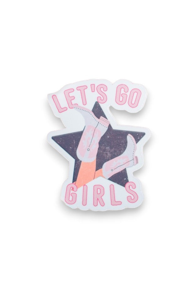 Let's Go Girls Sticker - Mellow Monkey