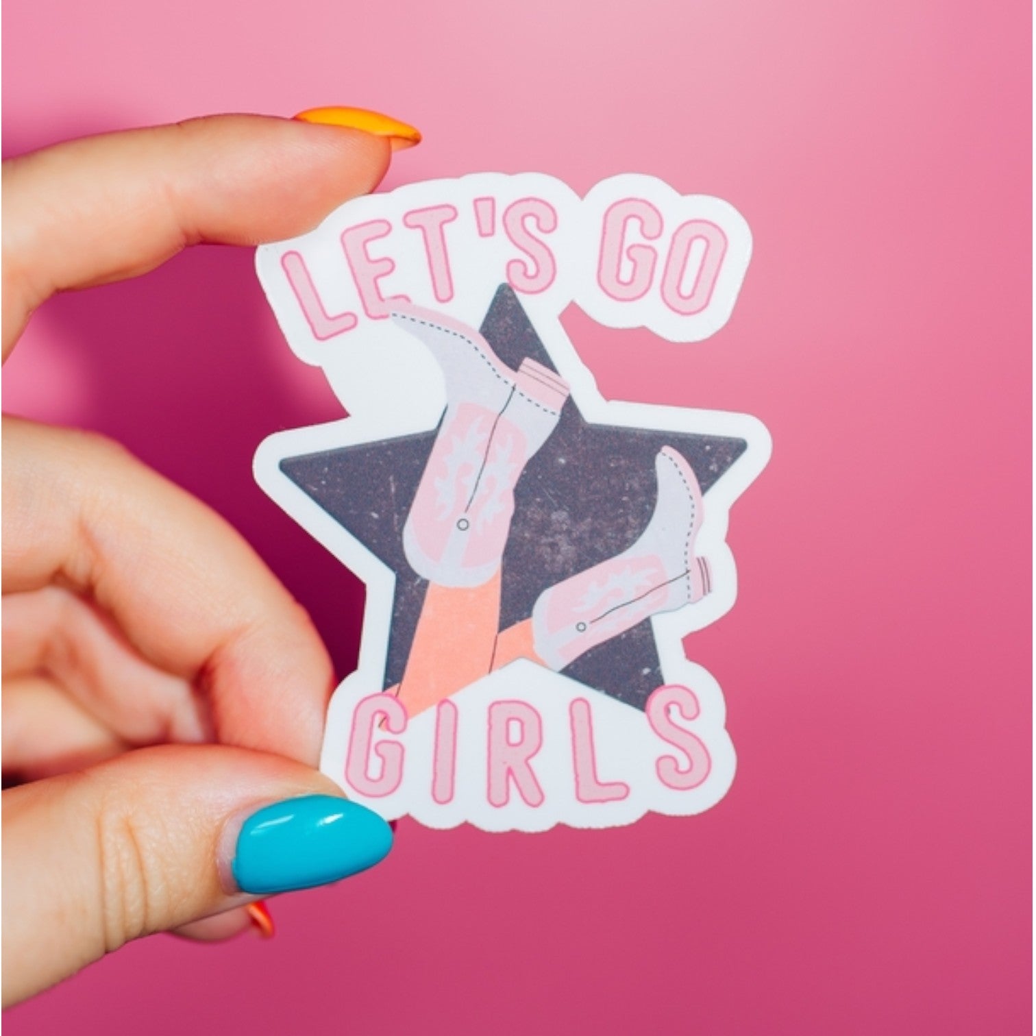 Let's Go Girls Sticker - Mellow Monkey