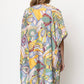 Paisley Print Tassel Summer Kimono Cover Up - Beige - Mellow Monkey