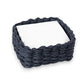 Dark Blue Paper Cocktail Napkin Paper Woven Caddy - Paper Weave - Mellow Monkey