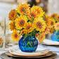 Sunflowers - Pop-Up Flower Bouquet Greeting Card - Mellow Monkey