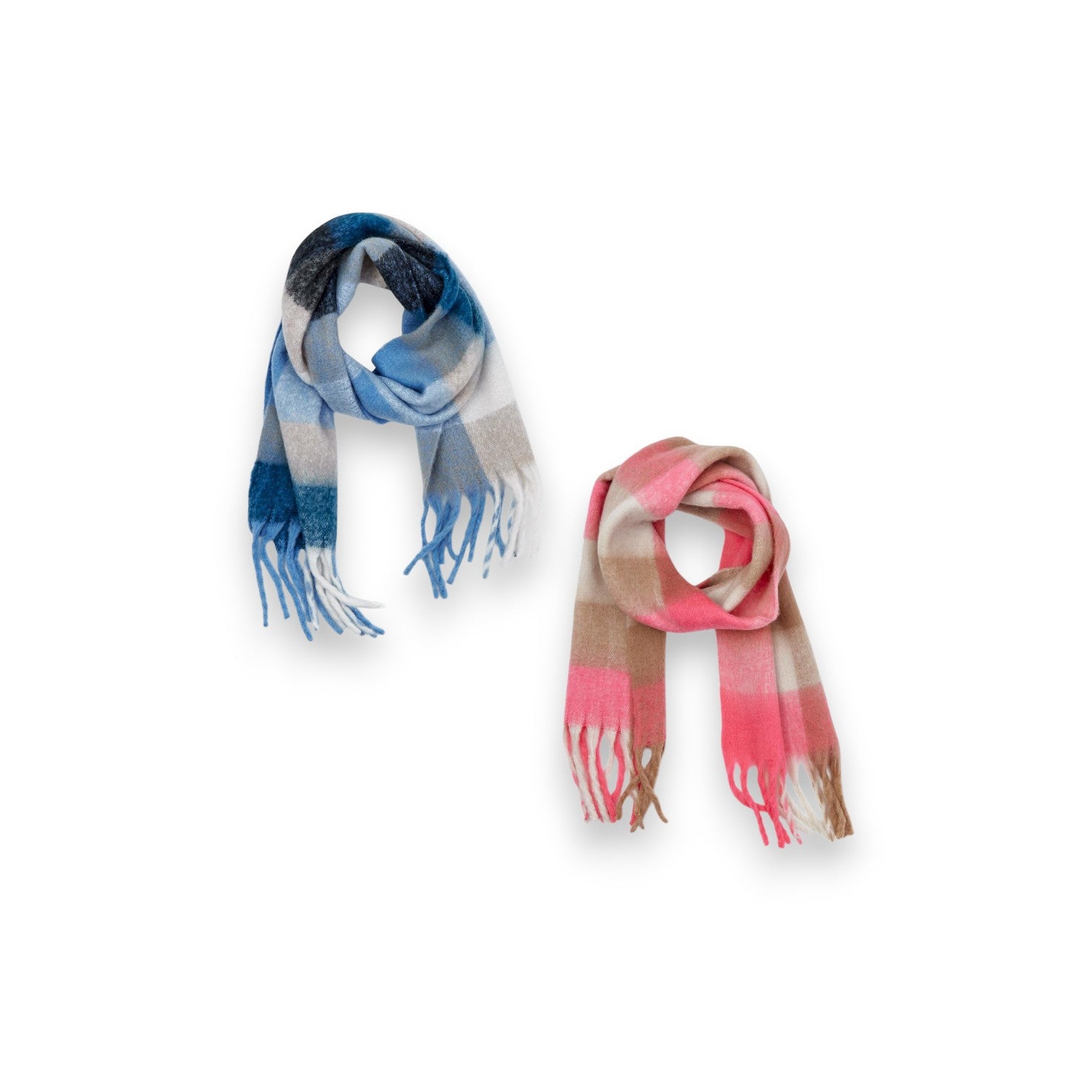 Ultra Soft Brushed Plaid Scarf - Mellow Monkey