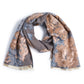 Studio Floral Motif Double Sided Shawl - Cotton/Acrylic