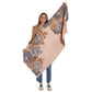 Studio Floral Motif Double Sided Shawl - Cotton/Acrylic