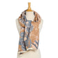 Studio Floral Motif Double Sided Shawl - Cotton/Acrylic
