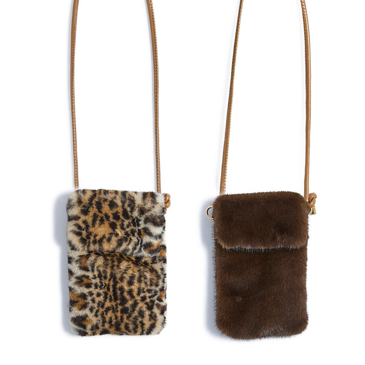 Faux Fur Cross Body Bag - 2 Colors - Mellow Monkey