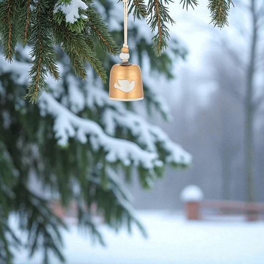 Hope - Mini Holiday Bell - 2-in - Mellow Monkey