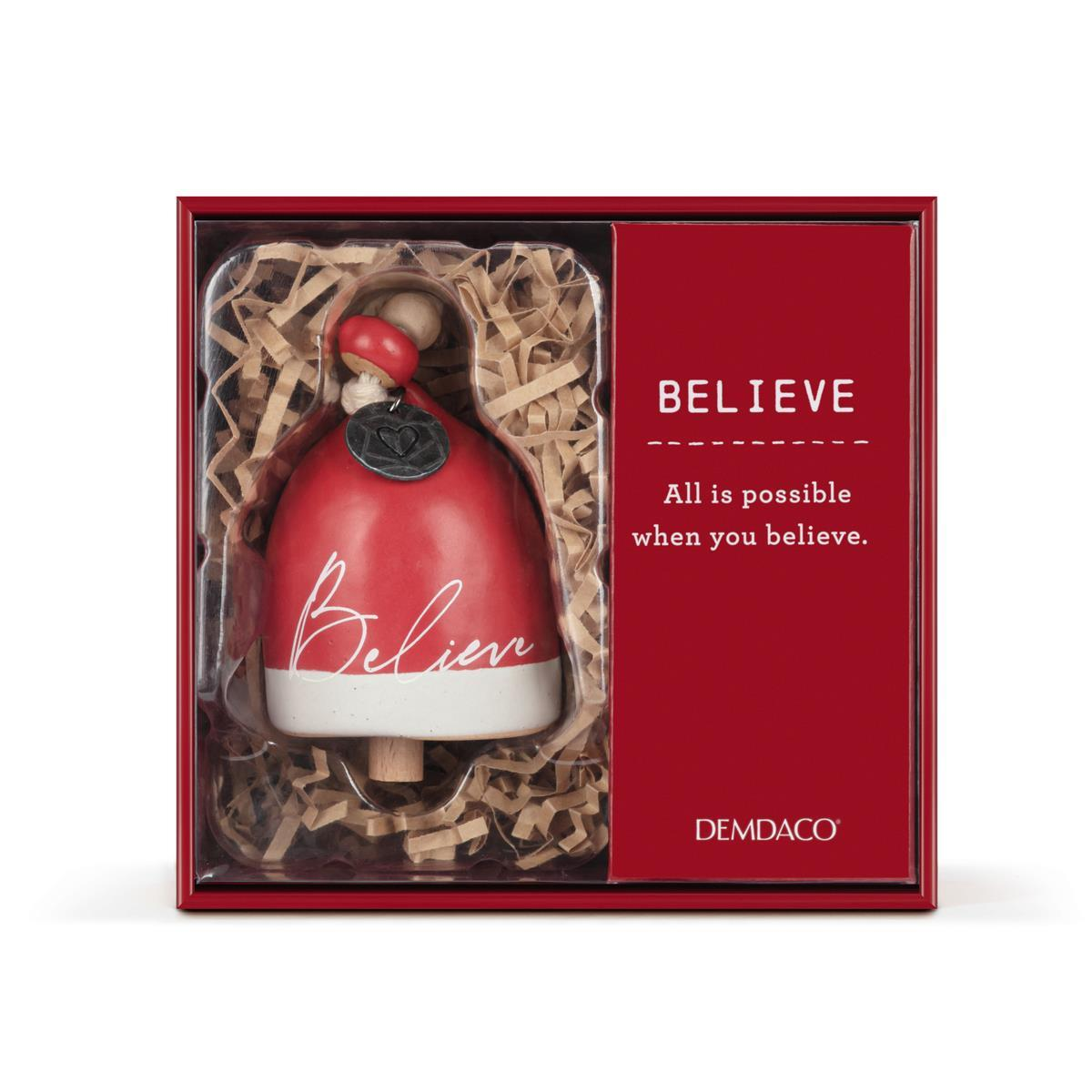 Believe - Mini Holiday Bell - 2-in - Mellow Monkey