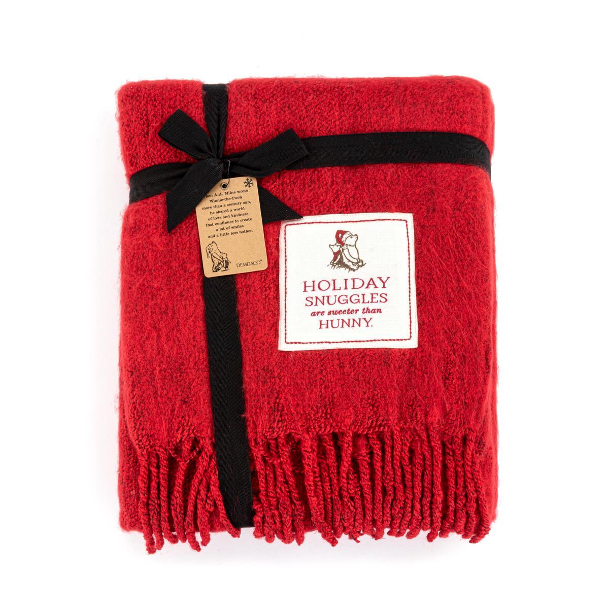 Winnie The Pooh Sweeter Than Hunny Red Blanket - 60-in - Mellow Monkey