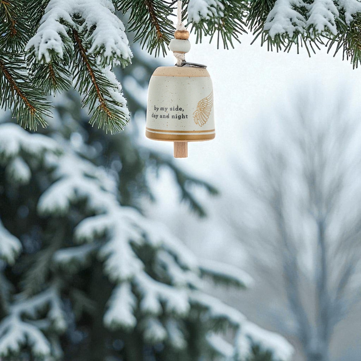 Guardian Angel - Mini Holiday Bell - 2-in - Mellow Monkey