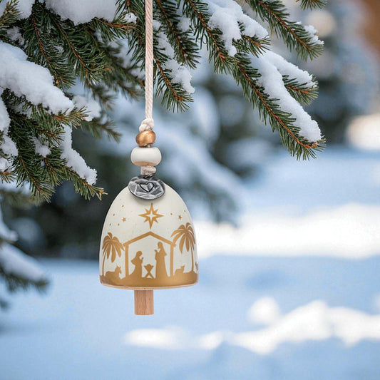 Holy Family - Mini Holiday Bell - 2-in - Mellow Monkey