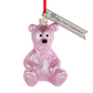 Pink Bear - Baby's First Christmas - Milestone Ornament - Mellow Monkey