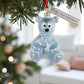 Blue Bear - Baby's First Christmas - Milestone Ornament - Mellow Monkey