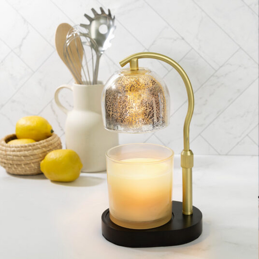 Mercury Glass Candle Warmer Lamp - Mellow Monkey