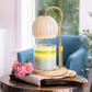 Milk Glass Candle Warmer Lamp