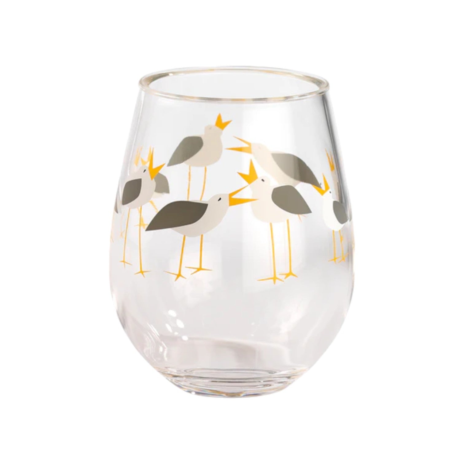 Seagulls 15-ounce Acrylic Wine Tumbler - Mellow Monkey