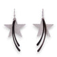 Shooting Star - Two Tone Scratch Finish Earrings - Mellow Monkey